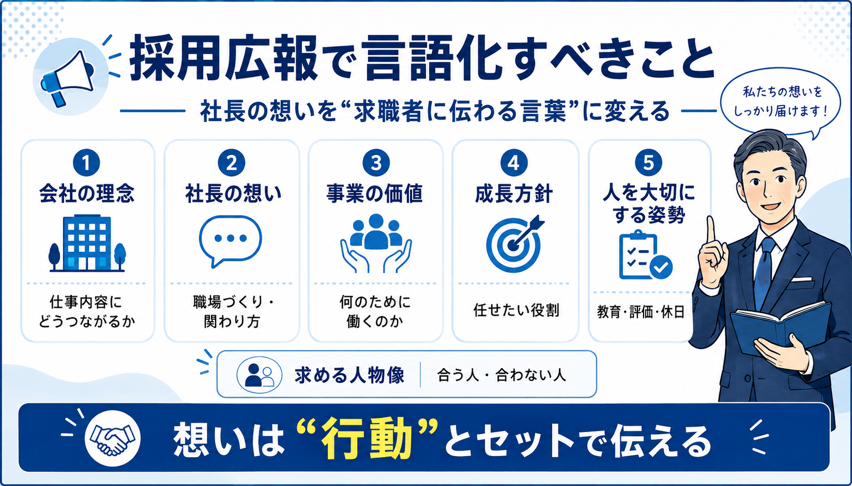 採用広報で言語化すべきこと 社長の想いを求職者に伝わる言葉に変える